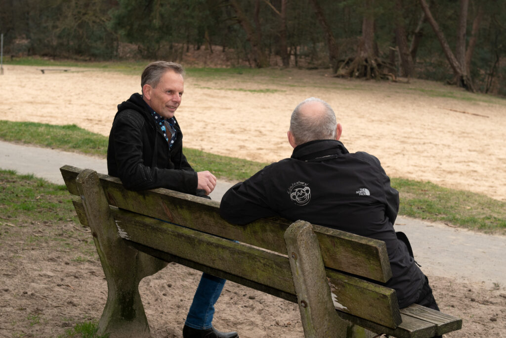 gesprek buiten